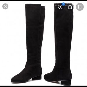 Stuart Weirzman black suede boots